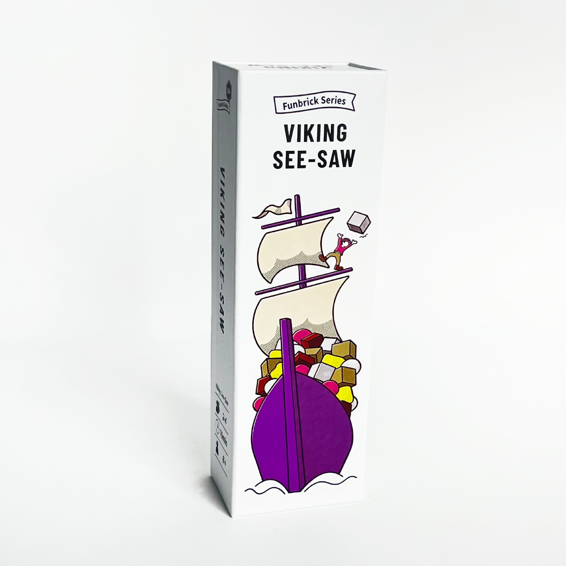 Board Game Vikings - เกมกระดานวีคกิ้งซีซอว์ - เกมฝึกสมดุลและการวางซ้อนกัน ของเล่นเสริมทักษะแสนสนุก ของขวัญวันหยุดที่สมบูรณ์แบบสำหรับผู้ใหญ่