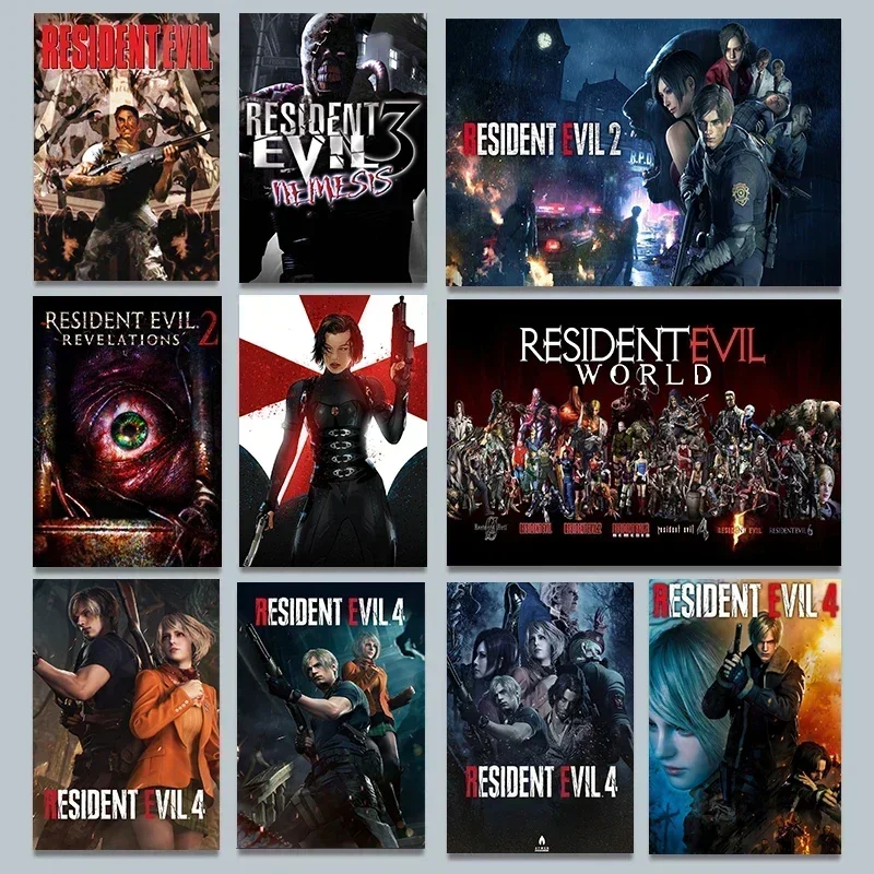 Board Game Resident Evil - คลาสสิกร้อนวิดีโอเกม Resident-Evil 2 3 4 ตัวละคร