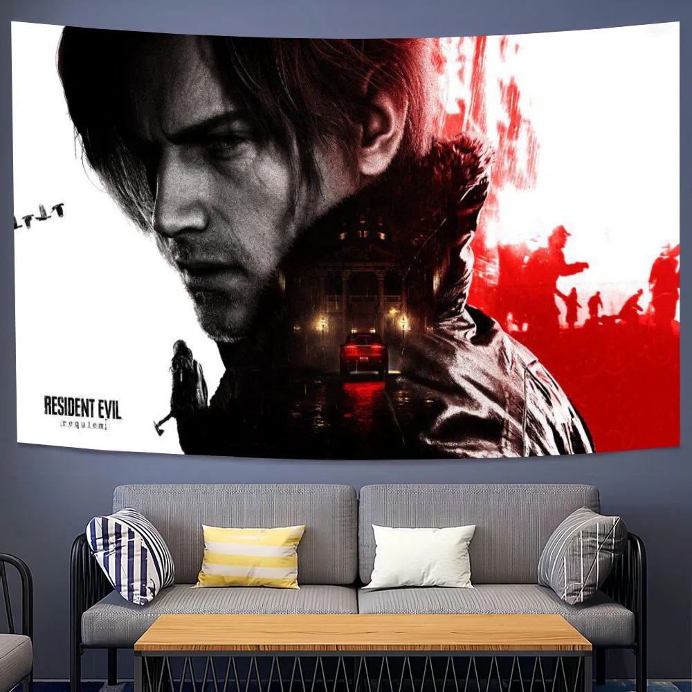 Board Game Resident Evil - VIKAMA Resident Evil Leon Kennedy Tapestry,