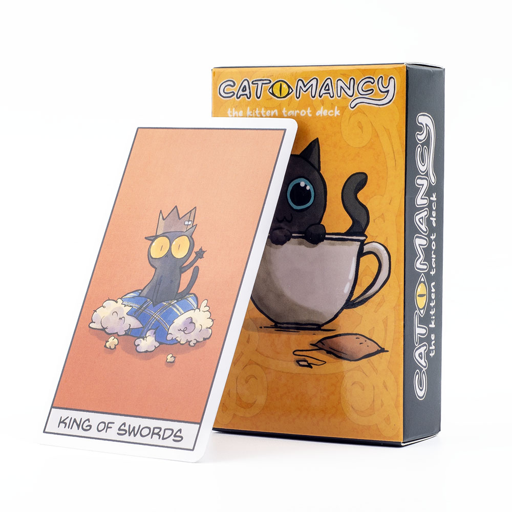 Board Game For Couple - Cat Mancy ลูกแมวไพ่ทาโรต์ 78 การ์ดเวอร์ชันภาษาอังกฤษ Divination