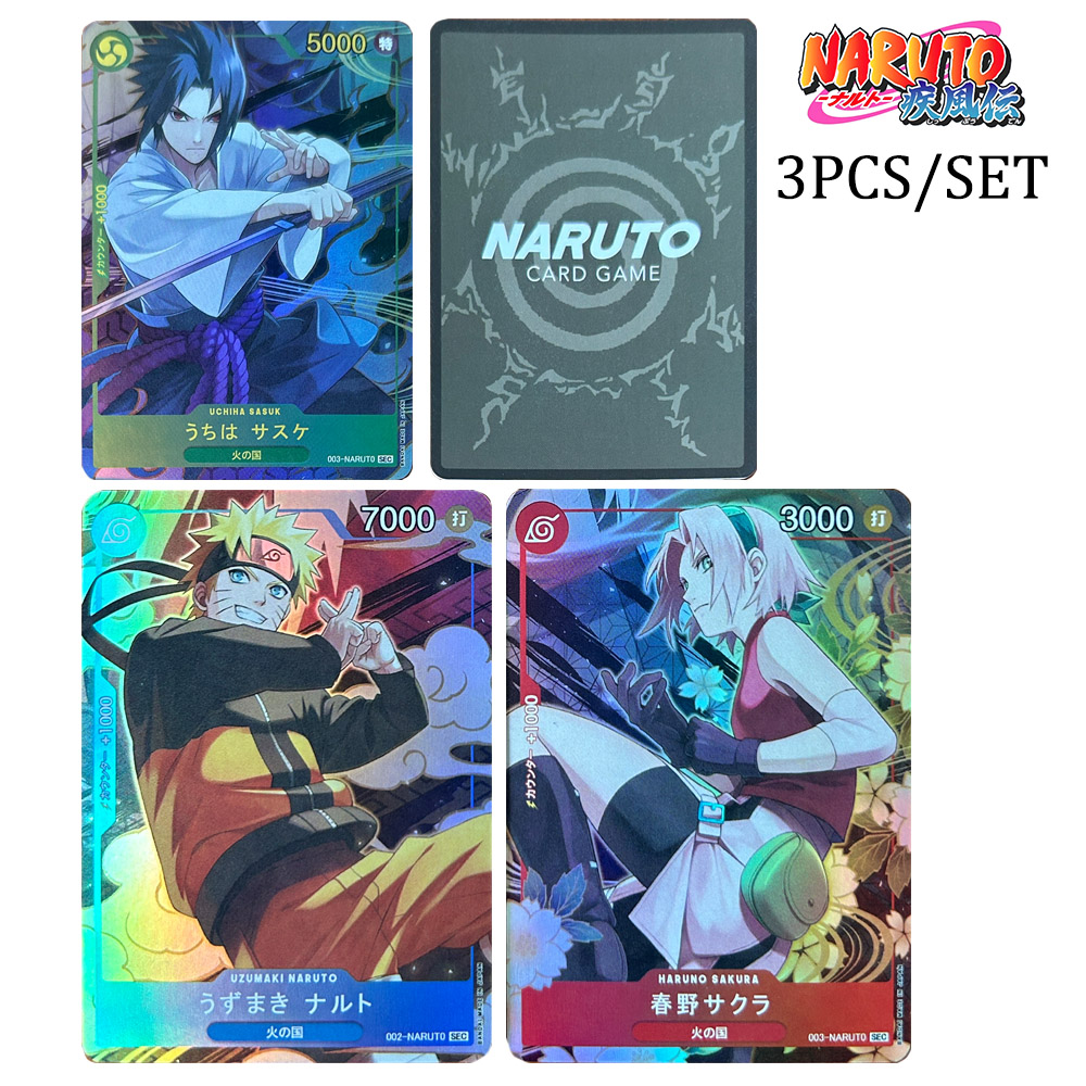 Board Game Naruto - บัตรสะสมเนื้อแวววาวแบบนารูโตะของขวัญวันหยุดนารูโตะอุซึมากิซาสึเกะซากุระฮารูโนะบอร์ดเกมเด็กชายอะนิเมะ