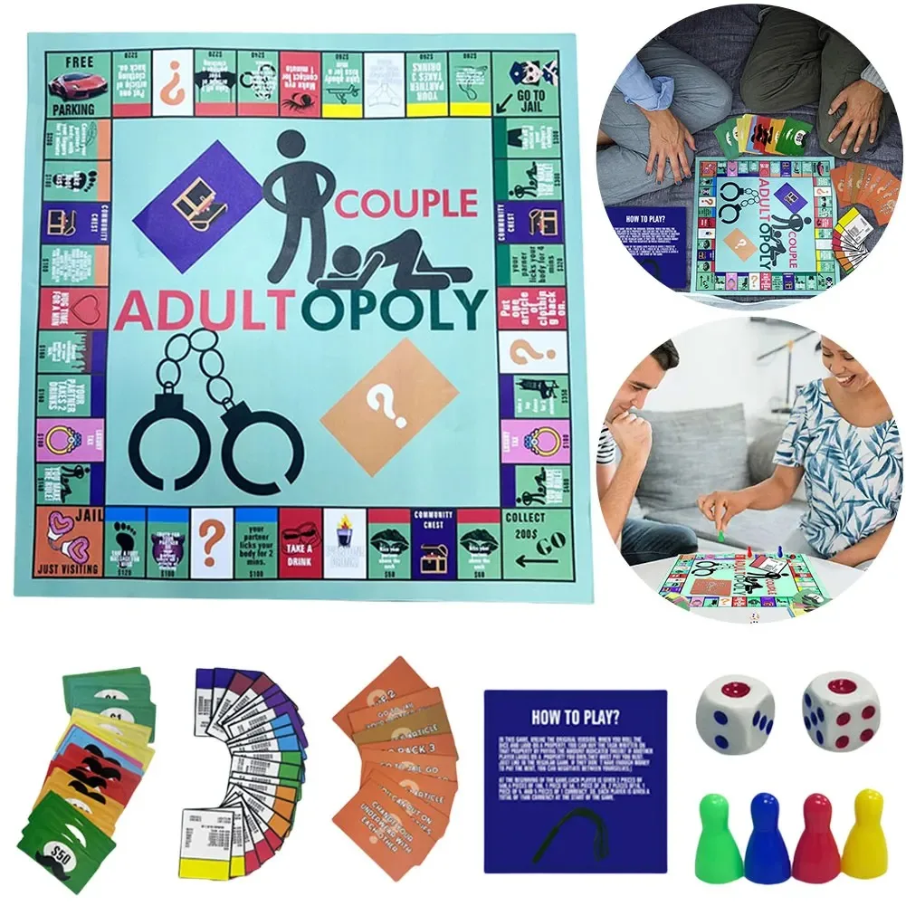 Board Game For Couple - เกมกระดาน Adultopoly สำหรับคู่รัก เกมกระดาน Opoly สำหรับผู้ใหญ่