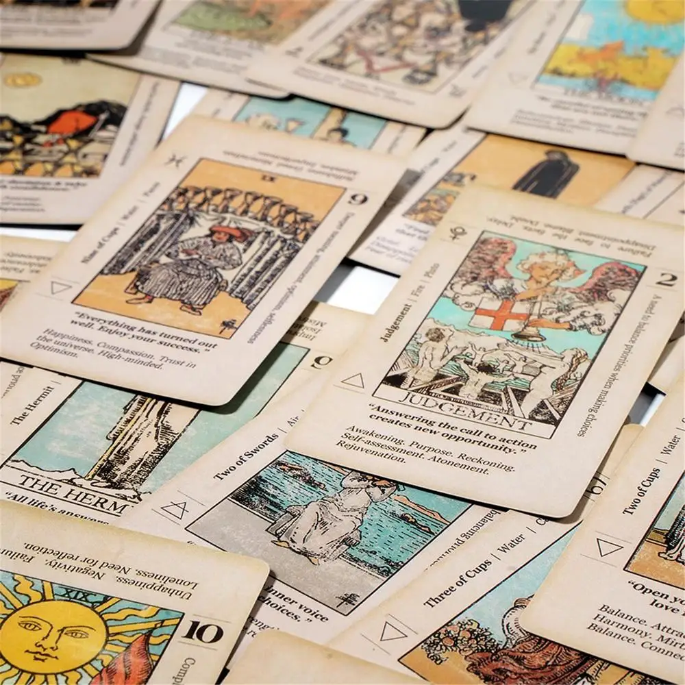 Card Game Deck - หมายถึงไพ่ทาโรต์สำหรับผู้เริ่มต้นเรียนรู้ไพ่ทาโรต์, คำสำคัญ ไพ่ทาโรต์แบบโบราณ, 78 ใบ เกมทำนายดวงชะตา
