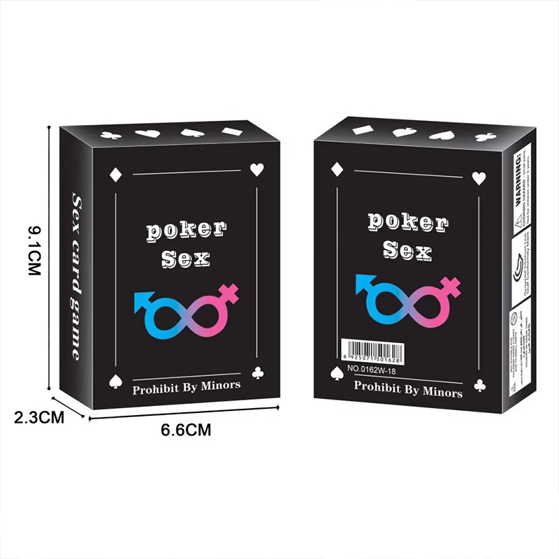 Board Game For Couple - ชุดเกมไพ่โป๊กเกอร์สำหรับผู้ใหญ่ - กิจกรรมสนุกสนานในห้องนอน เล่นบทบาทสมมติ ไพ่ 54