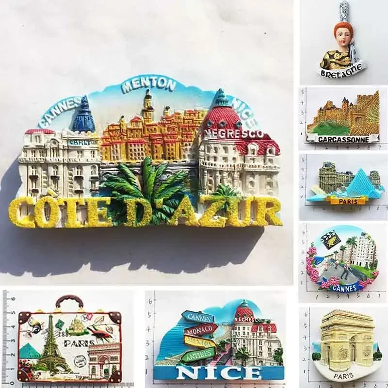 Board Game Zenith - ฝรั่งเศสปารีสตู้เย็นแม่เหล็กของที่ระลึกการ์กาซอน Cannes Imanes Para Riviera Arch