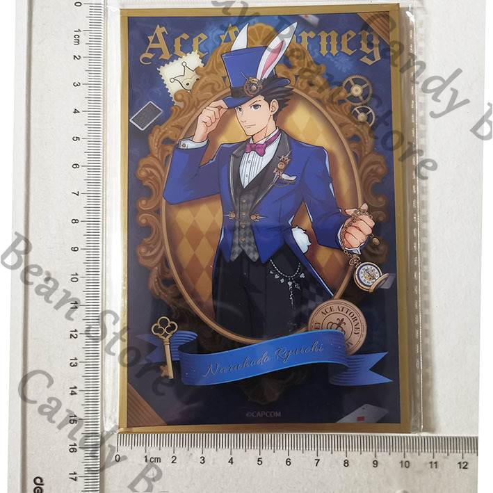 Board Game Illustrator - คอสเพลย์ตัวละครจากอนิเมะแท้ของ Ace Attorney ฟีนิกซ์ ไรท์ ไมล์ส