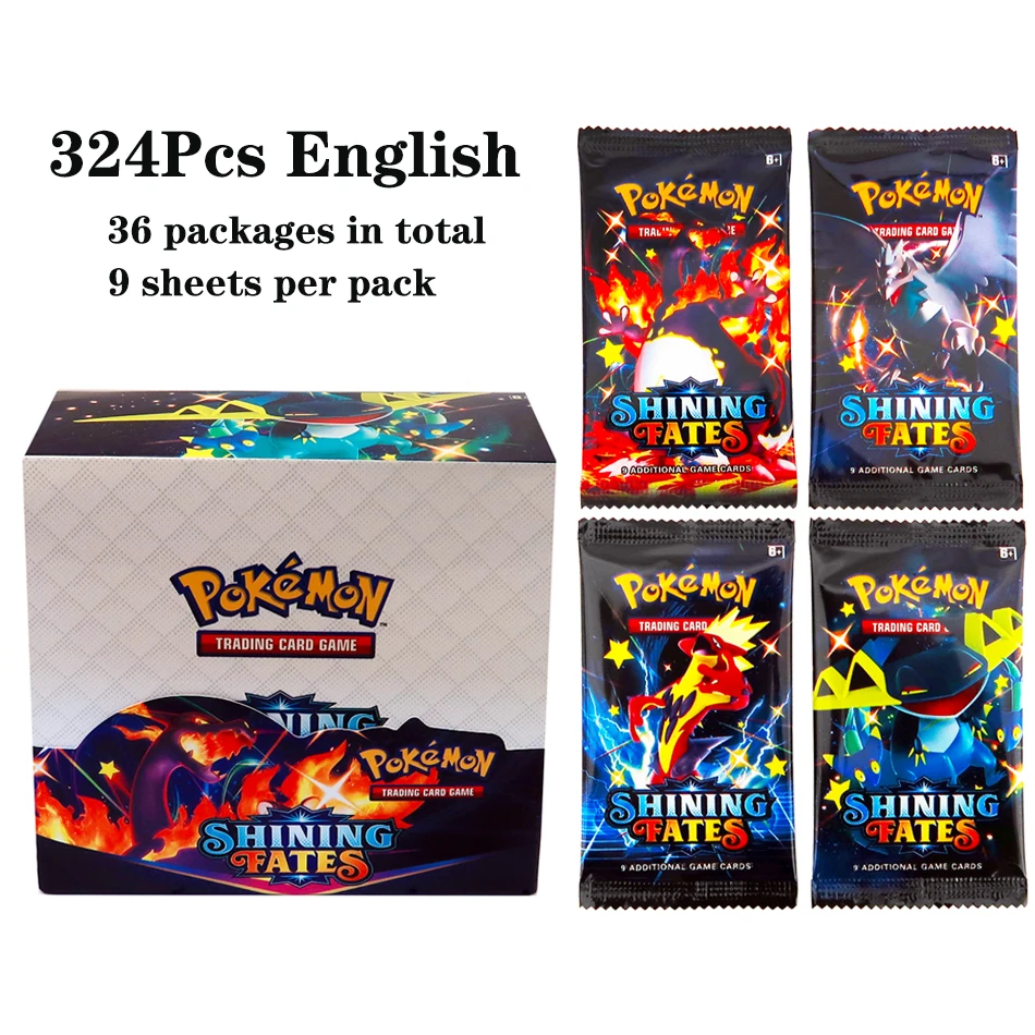 324 ชิ้น/กล่อง โปเกมอน TCG: Sh - Board Game Pokemon บทวิจารณ์และราคา