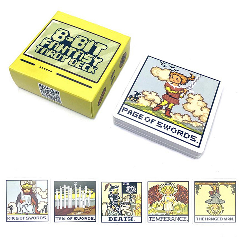 1 กล่อง 8 บิตแฟนตาซีไพ่ทาโรต์ก - Card Game Deck บทวิจารณ์และราคา