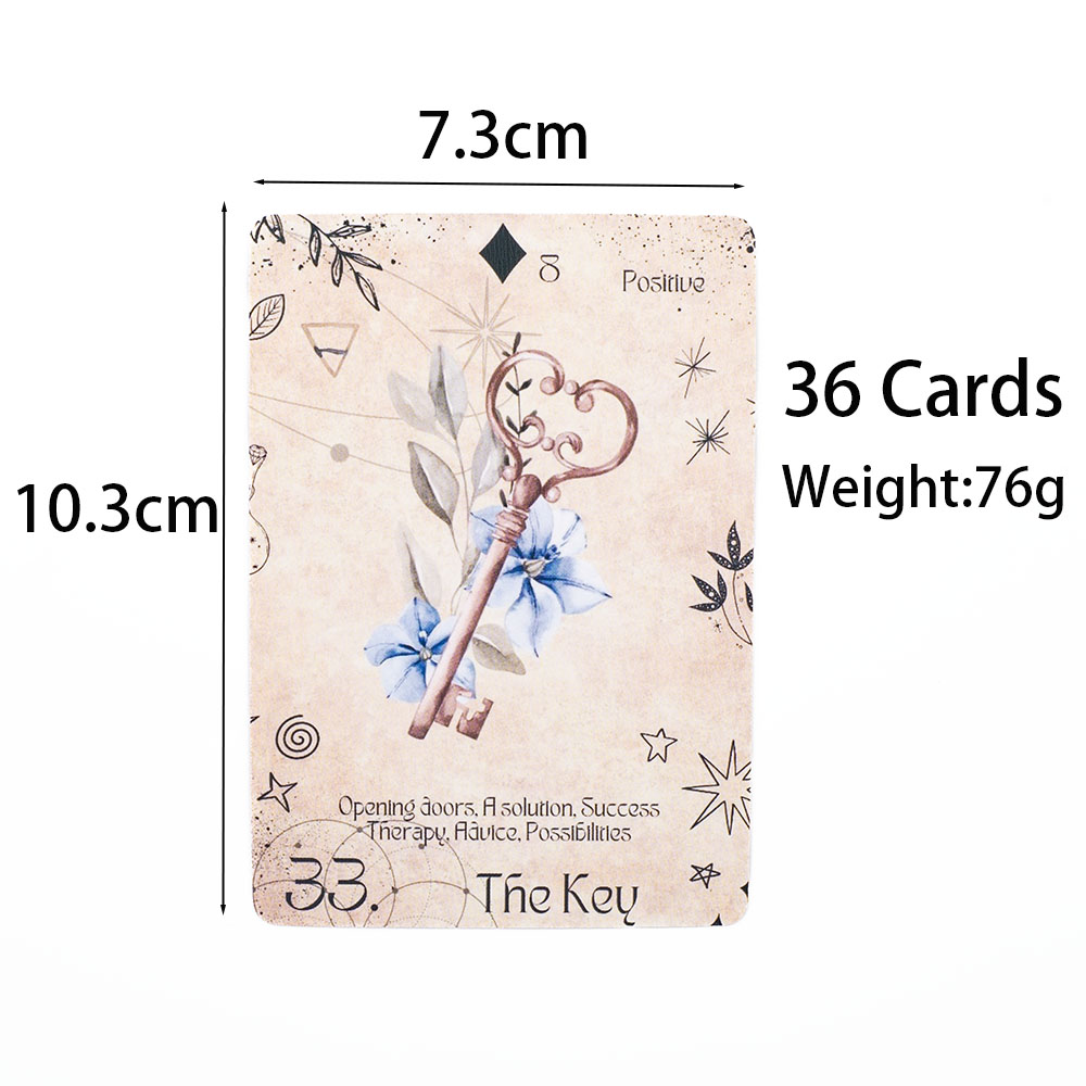 โมเดิร์น Lenormand Deck BOARD  - Board Game Illustrator บทวิจารณ์และราคา