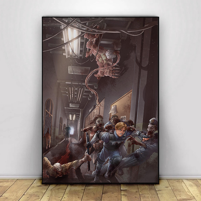 โปสเตอร์วินเทจ ภาพพิมพ์บนผ้าใบ - Board Game Resident Evil บทวิจารณ์และราคา