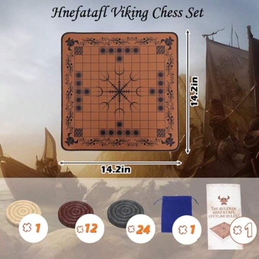 HNEFATAFL: เกมกระดานหมากรุกไวก - Board Game Vikings บทวิจารณ์และราคา