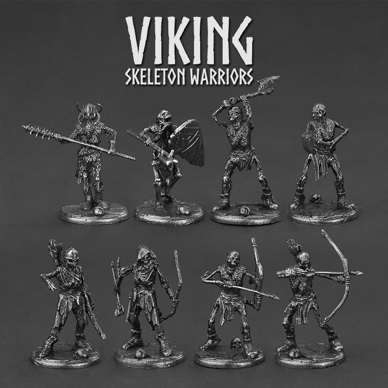 ทหารไวกิ้ง หัวกะโหลก โลหะ ทหาร - Board Game Vikings บทวิจารณ์และราคา