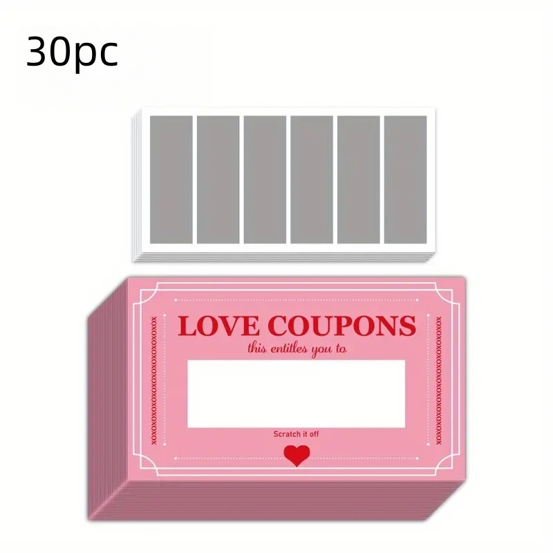 บัตรขูดโชคดีสีชมพู 30 ชิ้น เหม - Board Game For Couple บทวิจารณ์และราคา