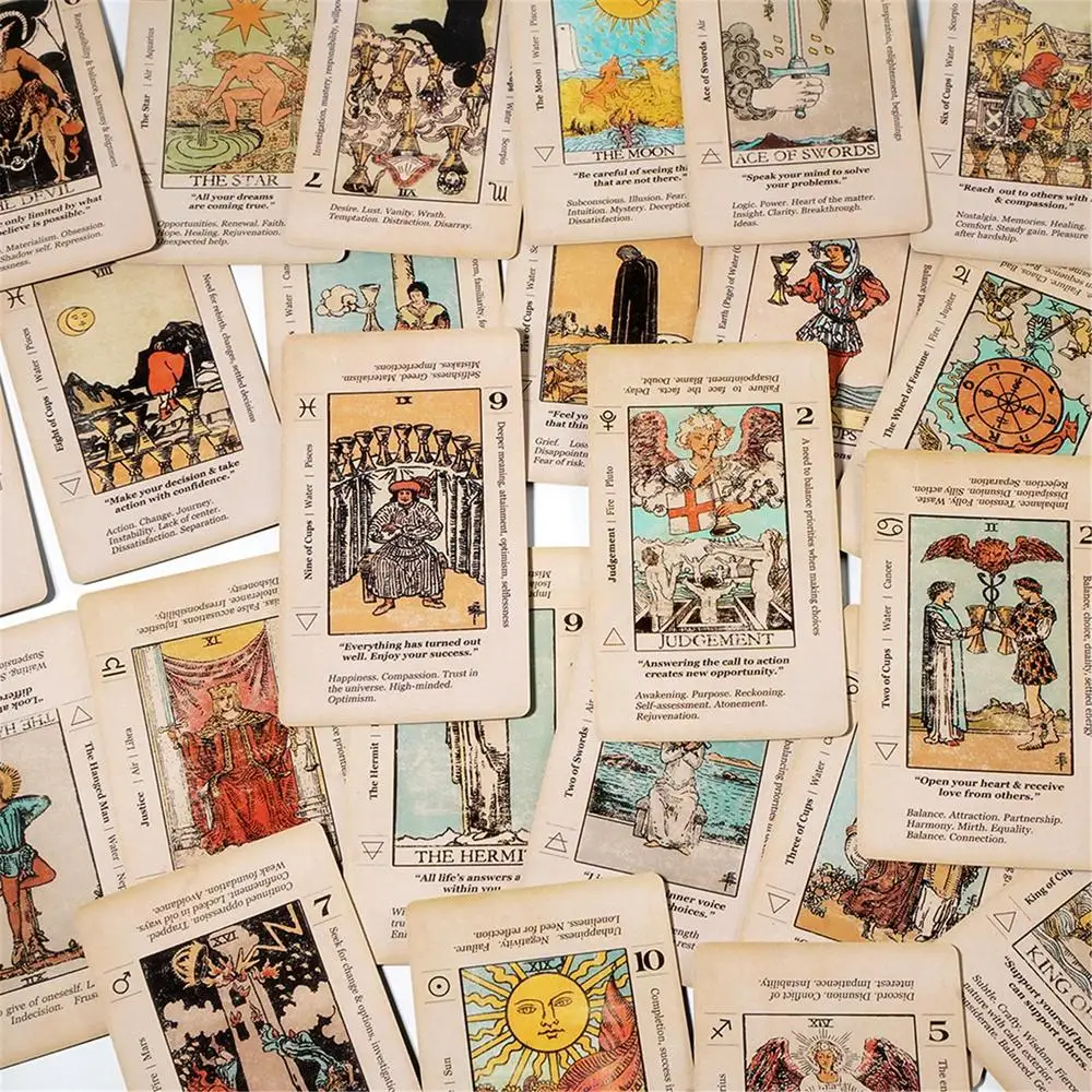 หมายถึงไพ่ทาโรต์สำหรับผู้เริ่ม - Card Game Deck บทวิจารณ์และราคา
