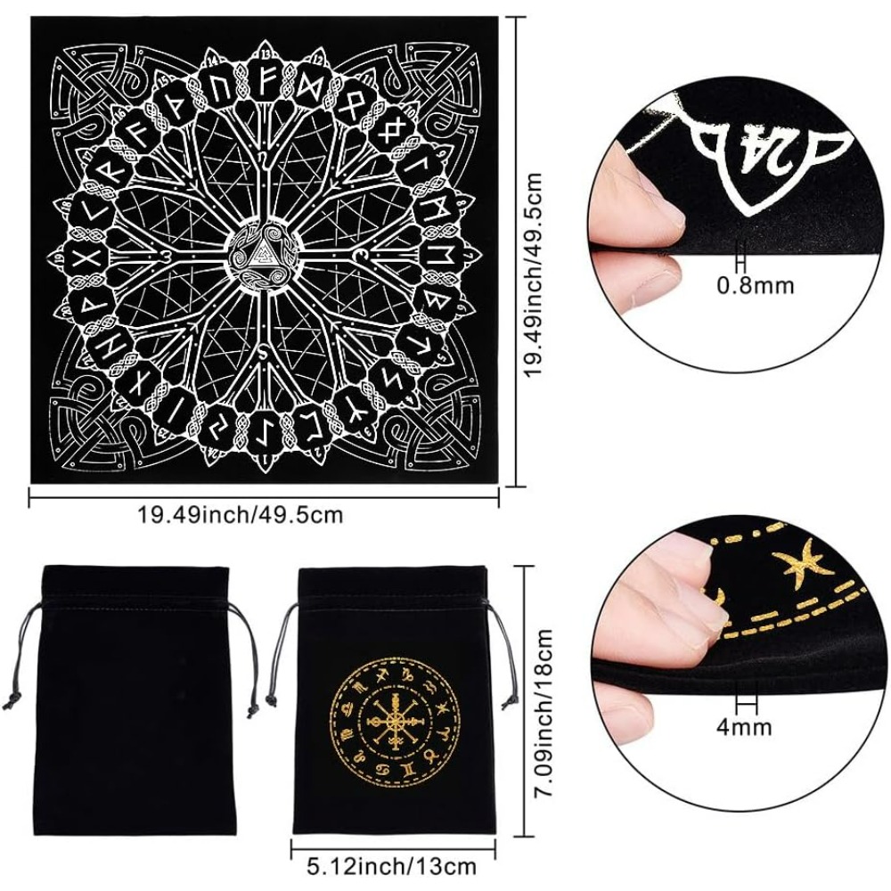 ผ้าแท่นบูชาไวกิ้ง Runes Celest - Board Game Vikings บทวิจารณ์และราคา